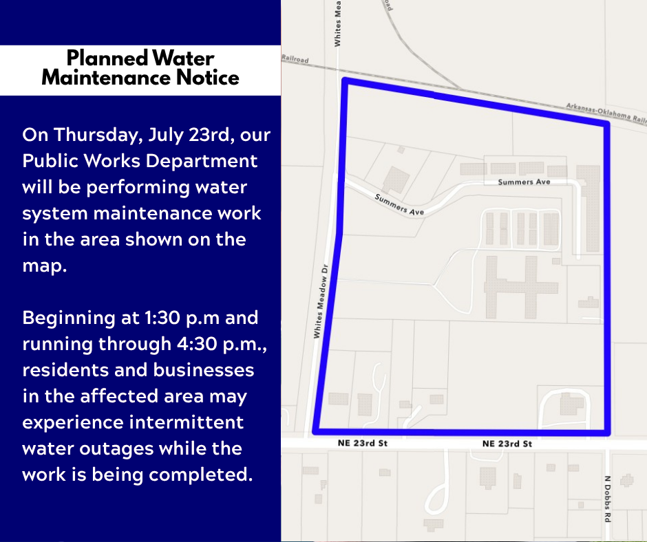 Featured image for “July 23rd – Planned Water Maintenance Notice”